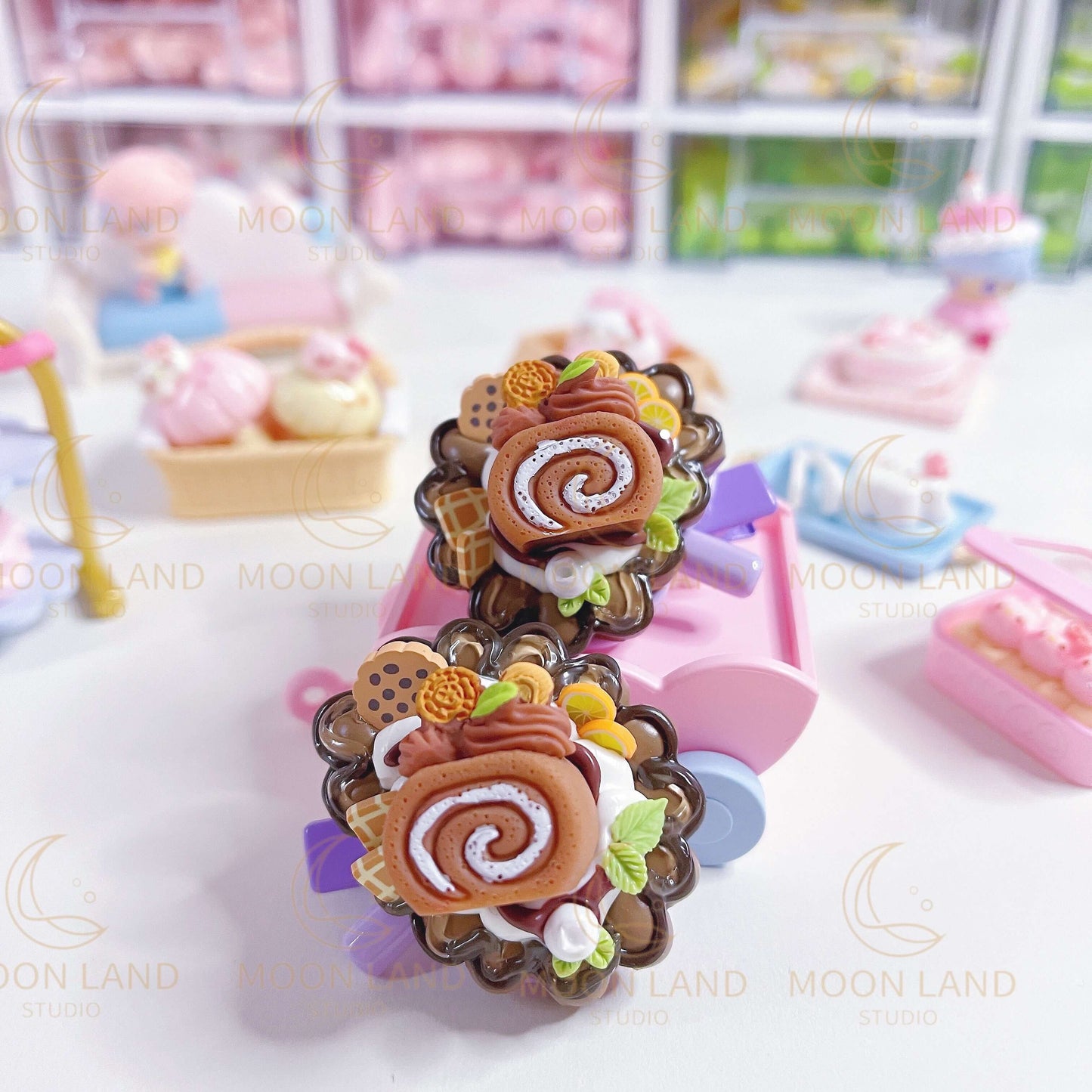 Swiss Roll Hairclips