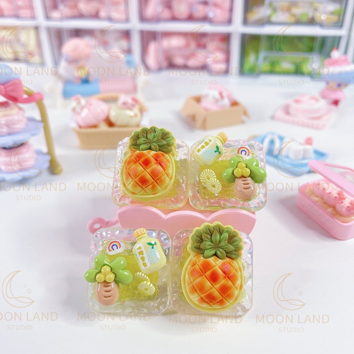 "Pineapple Summer Time" Hairclips