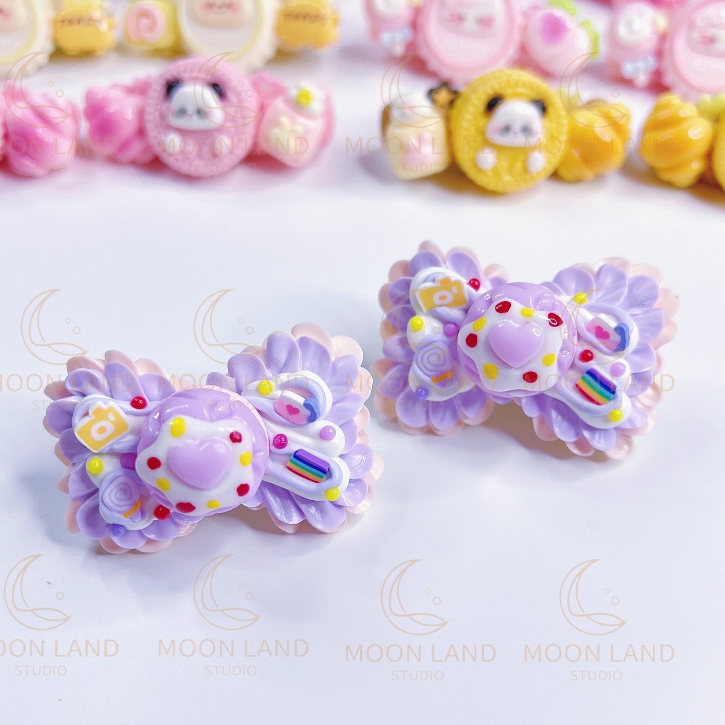 "Cupcake!" Hairclips