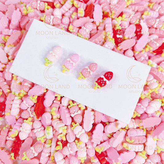 Strawberry Skewers Mini Charms